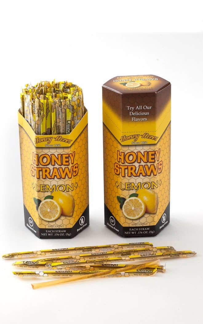 Honey Straws Lemon Ct Box Copoco S Honey